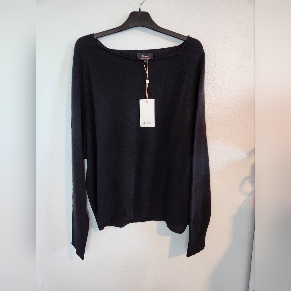NWT Mongolian Cashmere Crewneck Sweater Womans Large